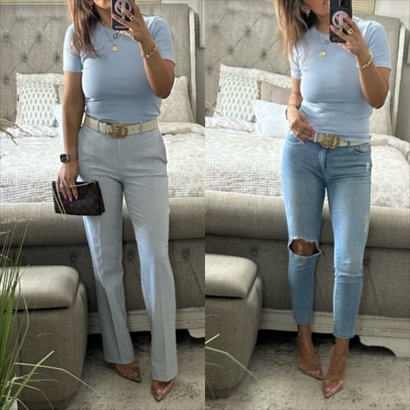 New๐ Powder Blue Soft Spring Top - Picture 2 of 8